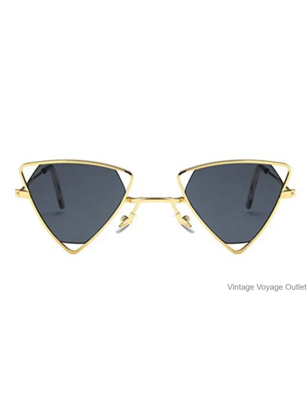 Retro Triangle Sunglasses with UV Protection, Polarized Resin Lenses,
